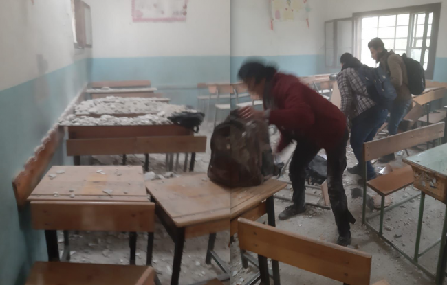 PKK/YPG Afrin'de okul ve camiyi hedef aldı